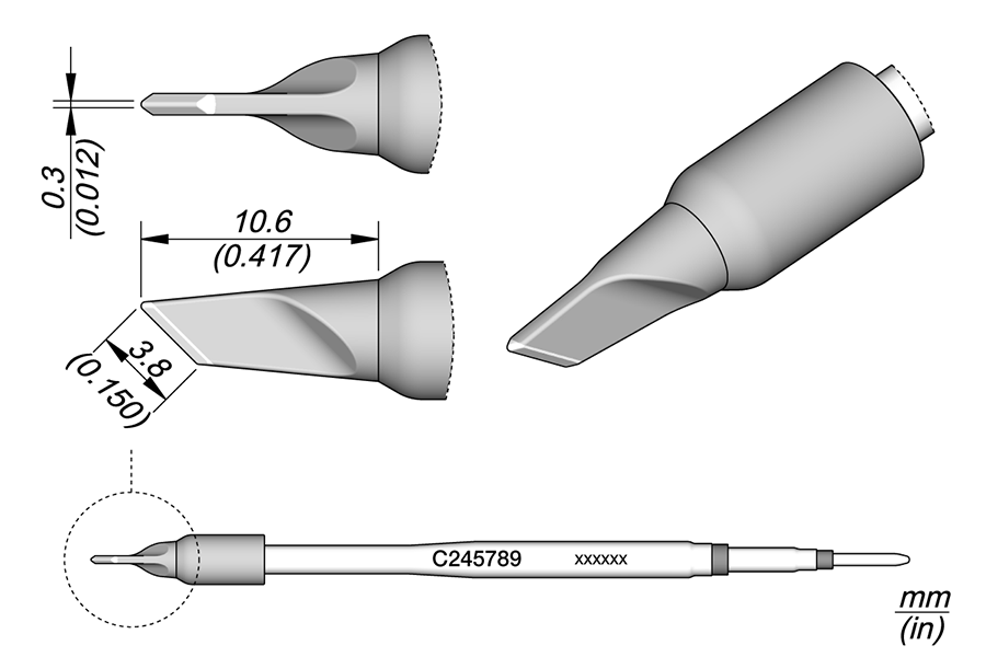 C245789 - Knife Cartridge 3.5 x 0.3